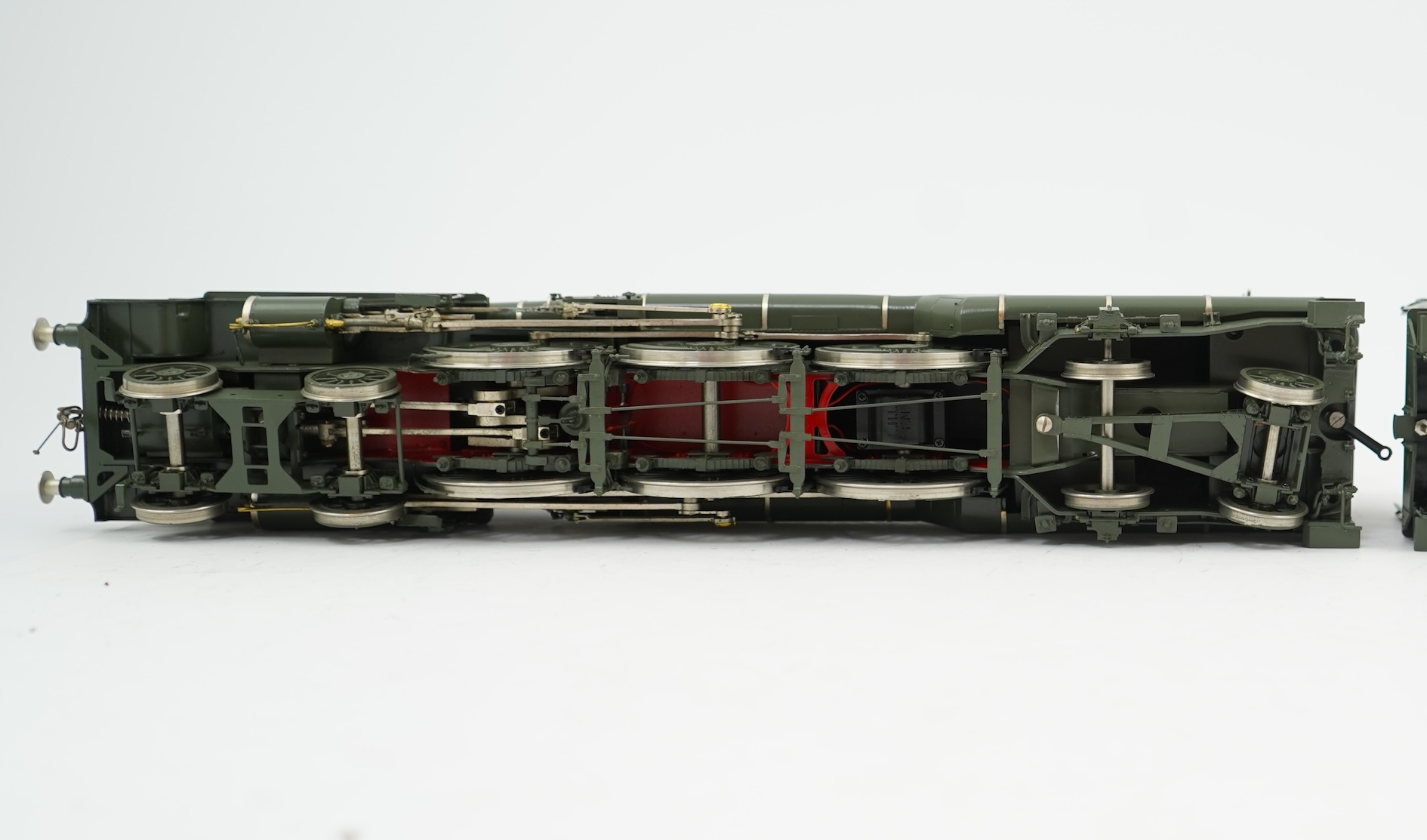 An 0 Gauge L.H. Loveless & Co. by F M Models, model of LNER Class W1 ‘Hush Hush’ 10000, 4-6-4 streamlined tender locomotive, powered for two rail operation, with original box.
